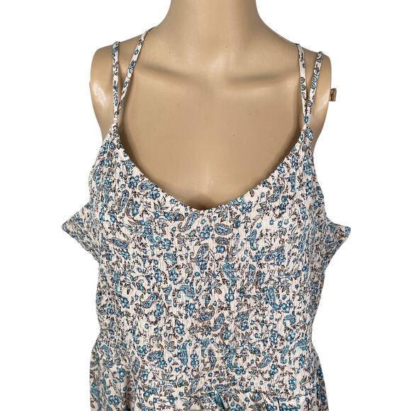 Maurices NWT Paisley Smocked Strappy Back Asymmetric Cami Tunic SZ 2X - Picture 4 of 12